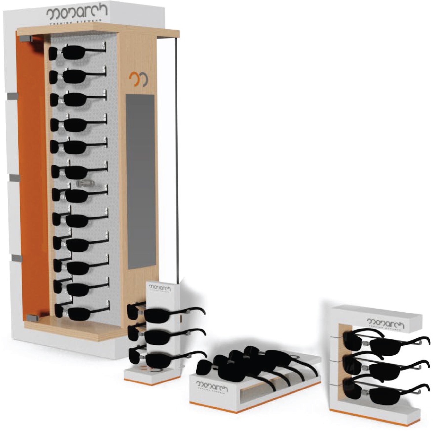 Monarch modular eyewear retail display