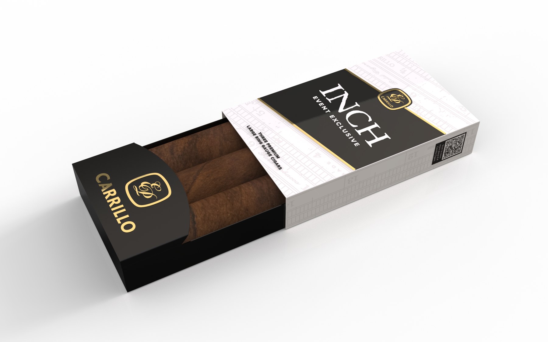 INCH box, open, angled